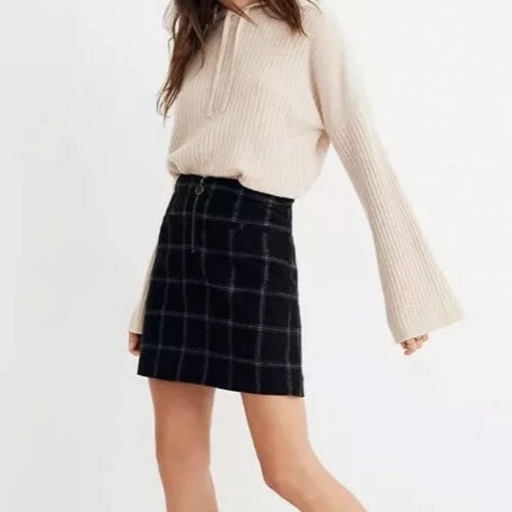 Madewell plaid fireside mini skirt